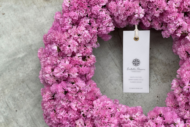 Statice Wreath Pink 02 | スターチスリース