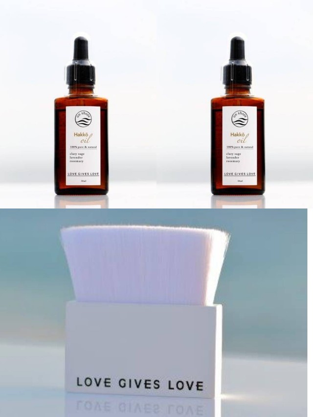 【予約販売開始 8/13㈮から8/20㈮まで】オンショア/30ml 2個 & Vegan brush SET