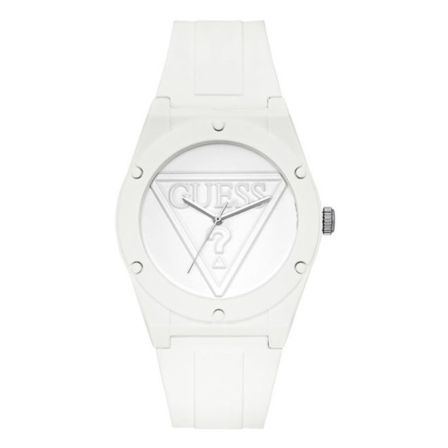 即納 海外限定 Guess ゲス 腕時計 アイコニック リストウォッチ ホワイト シンプル レディース メンズ 日本未発売 日本未入荷 人気 ブランド Keezyland
