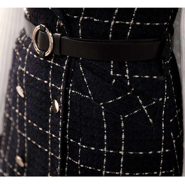 ツイード ワンピース ラップワンピース Vネック Aライン ベルト付き ノースリーブ ミニ丈 ひざ丈 可愛い レディース エレガント フォーマル レトロ お出かけ お買い物 デート 通勤 Ol 女子会 春 秋 Like Fashion プラス