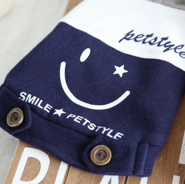 かわいい 犬 服 洋服 冬 秋冬 ネイビー L にこちゃん ニコちゃん スマイル パーカー トレーナー 小型犬 アウター ドッグウェア 犬の服 A Favoriteselect