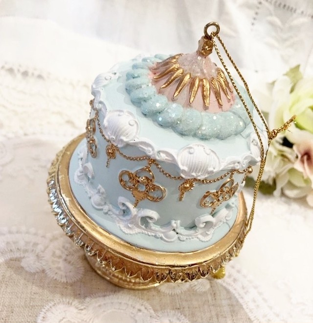 パステルケーキオーナメント ピンク ミントグリーン ラベンダー フランス雑貨chouchou