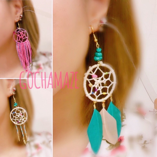 ドリームキャッチャーピアス Gochamaze