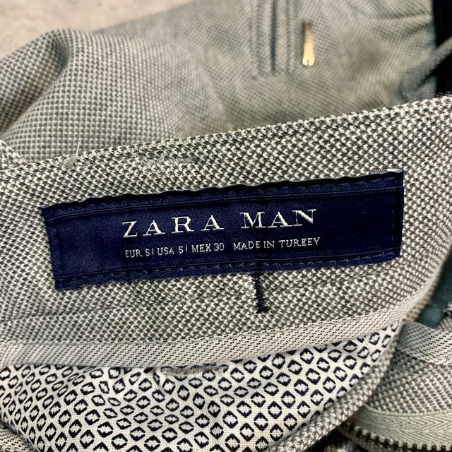 Zara Man 鹿の子素材 リラックス テーパード パンツ O10 Used Etc