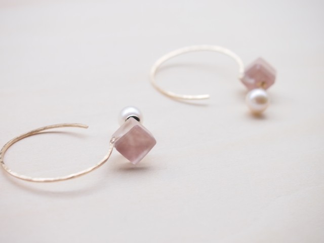 灰桜　リバーシブル《ピアス》(washi-no-soushingu EW-156）