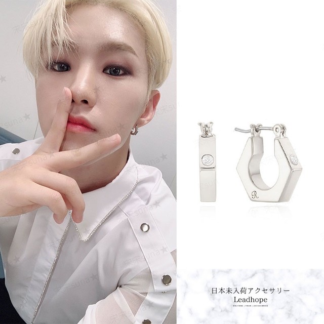 2pc 1pair 2color ナットピアス Seventeen ホシ Hoshi 着用モデル 日本未入荷アクセサリー Leadhope