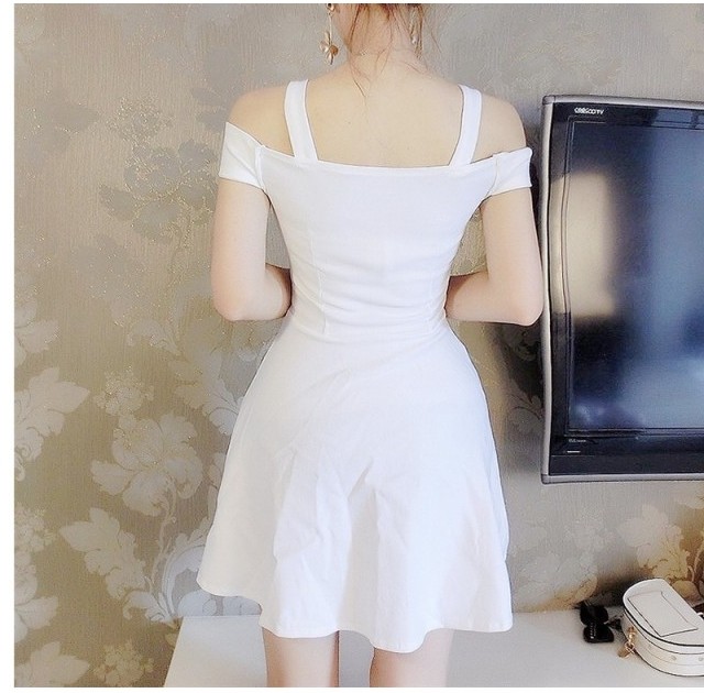 レディース ワンピース 春夏 ワンピース ミニ丈 半袖 無地 ａライン ガーリー お嬢様 韓国 春夏 ブラッドオレンジ ピンク ブルー グリー Basecamp49