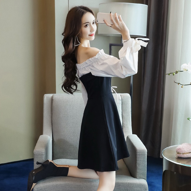 オフショルワンピ キャバドレス ミニワンピース オフショルダー ミニドレス フェミニン ガーリー パーティードレス お呼ばれ パーティー Shop Suba