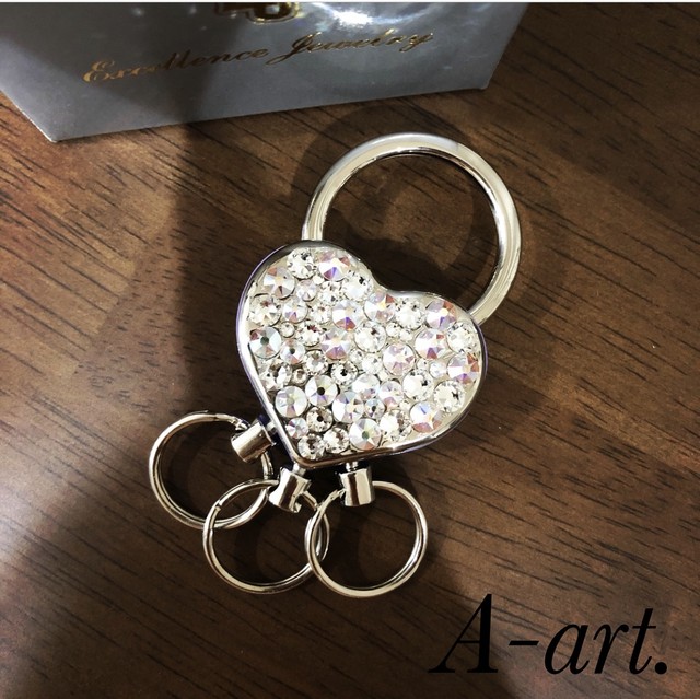 ３連 ハートキーリングデコ Decoshop A Art デコショップ エーアート A Memoria エーメモリア