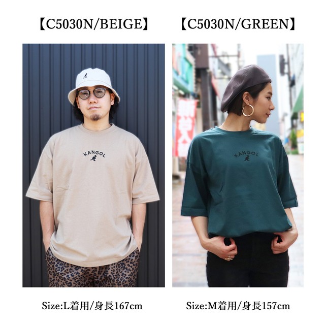 男女兼用ユニセックス Kangolカンゴール ロゴ刺繍バックプリント サークルロゴ刺繍 2タイプ C5031n C5030n ルーズシルエット カジュアル ストリート メンズ レディース 半袖 Digred