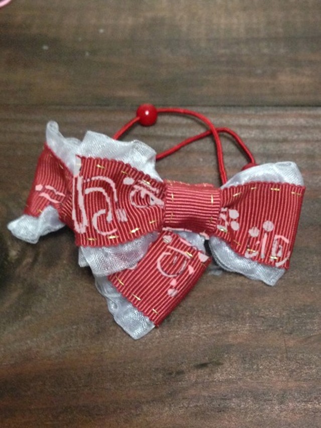 おリボンヘアゴム 赤 Died Of Cuteness きゅーとねす