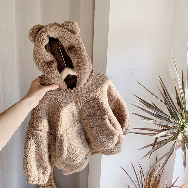 くまみみ パーカー 子供服 Harukorori