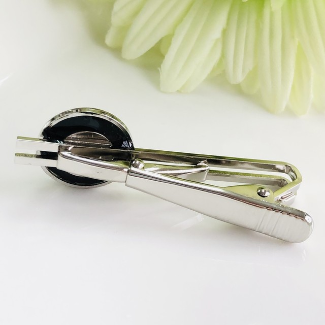 F S Shop No 41 時計パーツのネクタイピン ブラック Mestoregreen