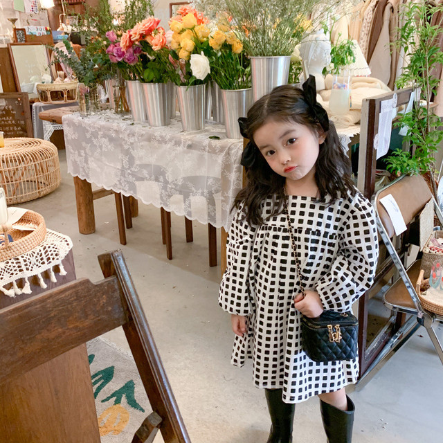 ワンピース 子供服 チェックワンピース 韓国 韓国子供服 春 秋 冬 キッズ ドレス 人気 おすすめ かわいい 可愛い おしゃれ オシャレ プレゼント 贈り物 ギフト 誕生日 バースデー 小学生 80 90 100 110 1 1歳 2歳 3歳 4歳 5歳