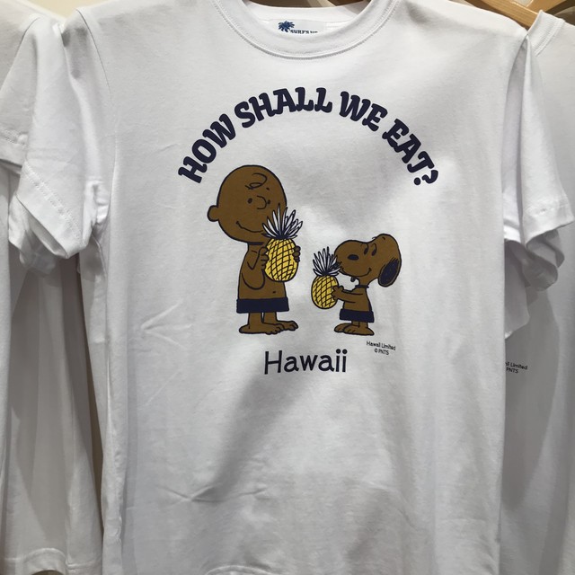 日焼けスヌーピー Moniモニ Tシャツ Big Mahalo Honolulu