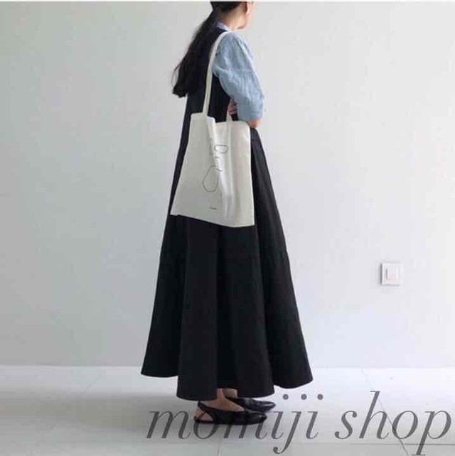 ワンピース 秋 モード系 フリーサイズ ワンピース レディース 韓国 ロング 秋冬 黒 Japan Classic Store