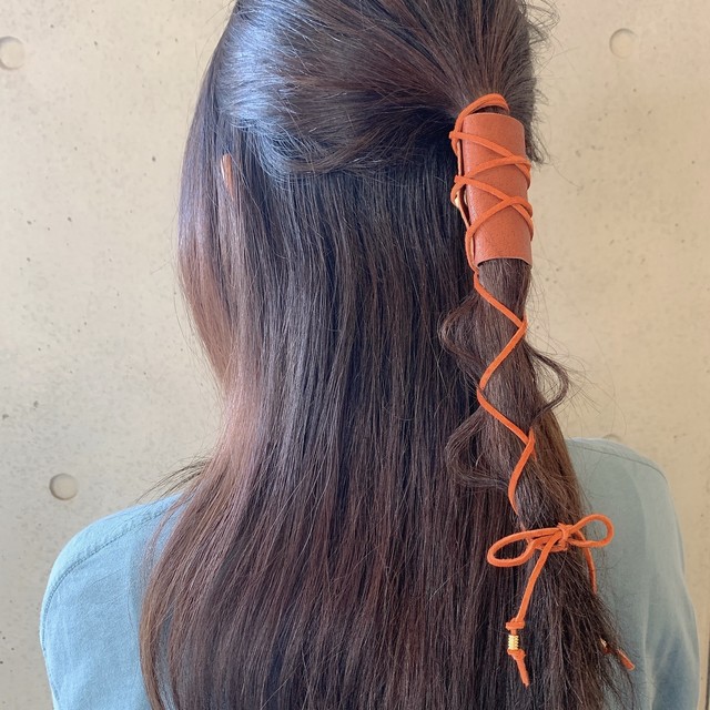 レザーロペ ヘアアクセサリー 髪飾り レザー 紐アレンジ ハンドメイド Beauty Hair By Ric