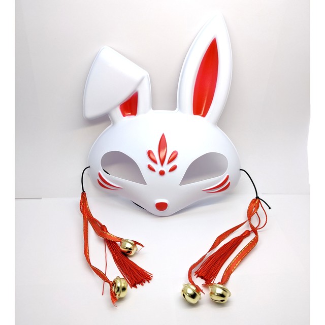 ウサギのお面 和装 コスプレ 和風小物 仮面 マスカレード イズヤ