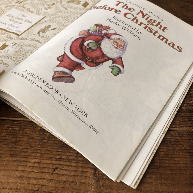 ヴィンテージ 洋書 絵本 The Night Before Christmas クリスマス 英語 E Vintage ヴィンテージ 洋書 雑貨のお店