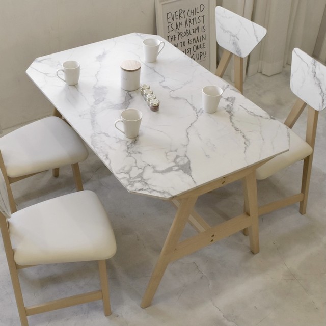 Marble Dining Table 1210 / 大理石調 スクエアダイニングテーブル