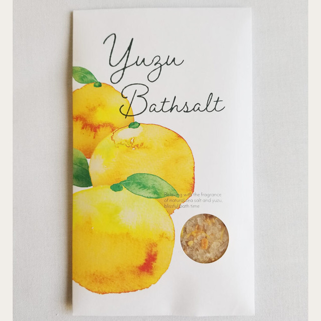 ゆずバスソルト 40g １個包装 10包 10回分 入浴剤 天然ゆず ユズの香り ｐａｍインターナショナル