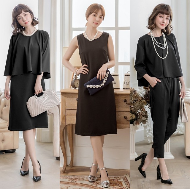 万能ドレス ブラウス パンツ ワンピース 3枚セット 卒業式 入学式 結婚式 披露宴 二次会 パーティー Dressarroser