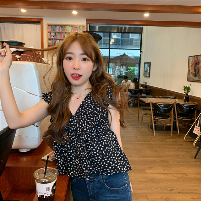 ブラウス カットソー ノースリーブ フリル フレア ドット柄 水玉 モノトーン 大人可愛い 夏 ｇｄｒ