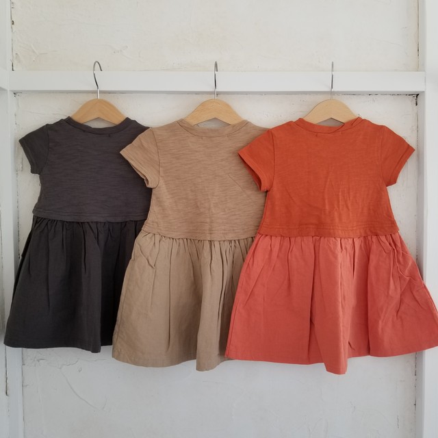 切り返しワンピース こどもふく Komojourney