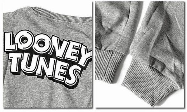 長袖 Tシャツ カットソー トップス メンズファッション 人気アメコミ ルーニーテューンズ キャラクター タズマニアンデビル 裏毛 スウェット ロンt かわいいデザイン プリント オシャレ ライトトレーナー ルーニー テューンズ タズマニアン デビル トレーナー 重ね着にも
