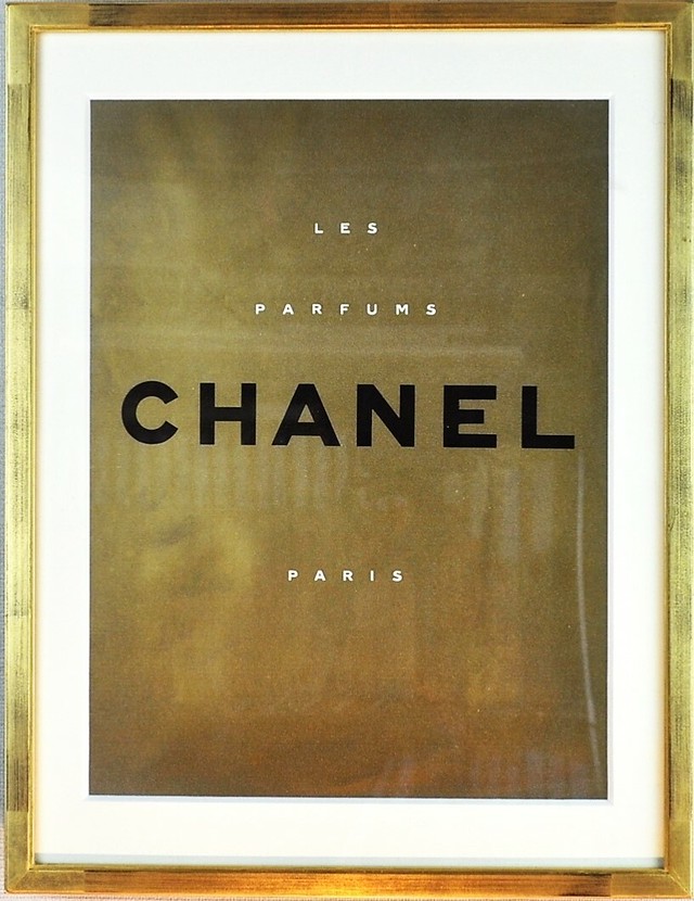 Chanel シャネル ゴールド ロゴ ポスター Eureka Vintage Poster エウレカ