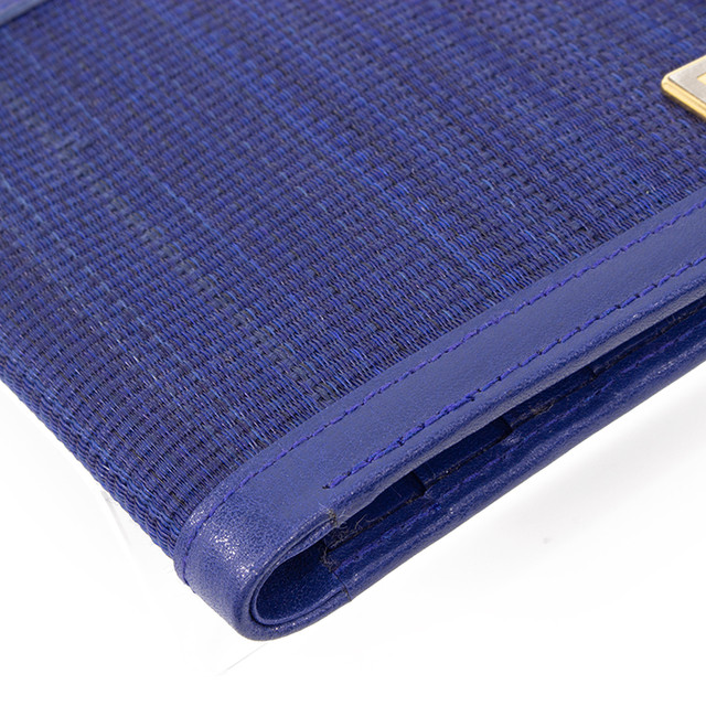 限界価格 送料無料 極美品 Comtesse コンテス 短財布 二つ折り財布 ホースヘア 最高級 綺麗 女性 メンズ 男性 青 G034 Lexead レクシード