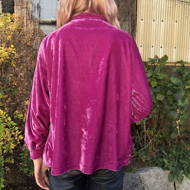 色んな色を楽しんで ベロア トップス フィッシャーピンク 高円寺古着 Slut Albatross Vintage