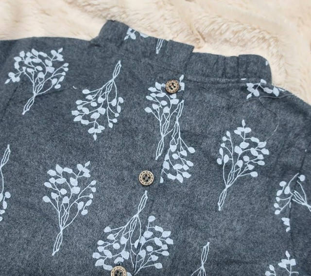 送料無料 キッズ秋冬 北欧風フォレスト柄おめかしワンピース Arbre Colline