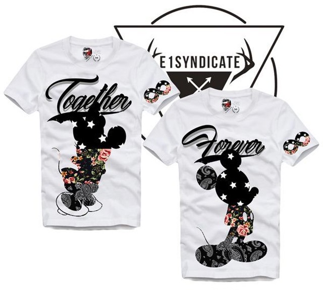 日本未上陸 E1syndicate イーワンシンジケート Forever Mickey Tシャツ ユニセックスペア 7star9 セブンスターナイン