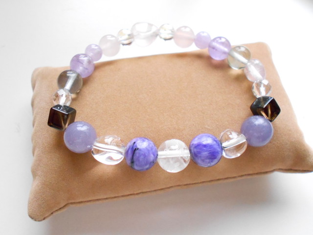 稀少なハックマナイト チャロアイト ドラゴンブレスレット チャンスをサポート アンダラクリスタル 天然石アクセサリー アトリエhh