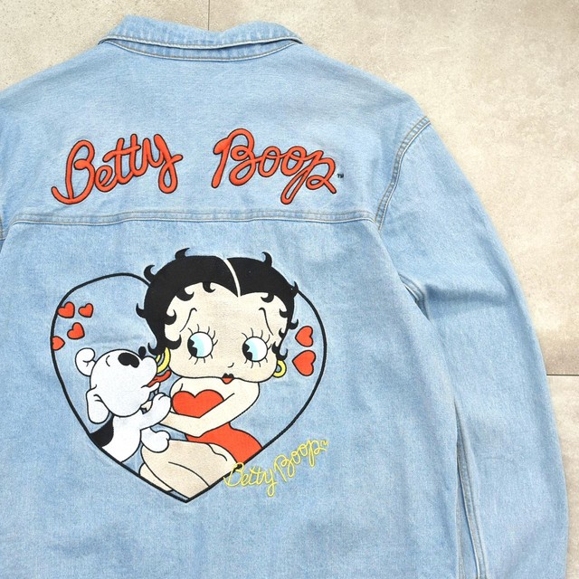 BETTY BOOP embroidery denim trucker jackt