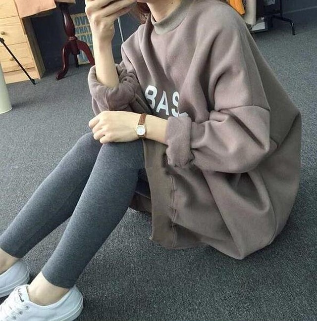 ワンピースレディース スウェット裏起毛 トレーナー秋冬 ロングトップス ラウンドネック Cn ワンピの里