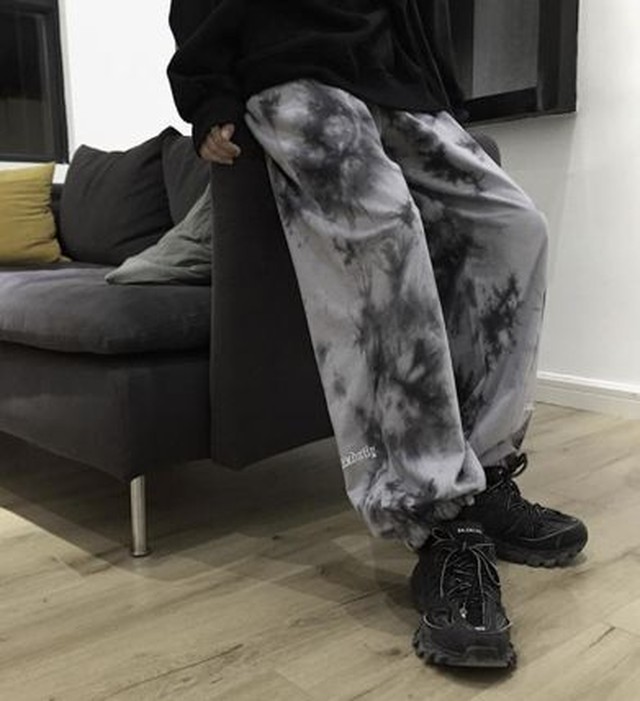 タイダイ 柄 パンツ 染め ジョガーパンツ メンズ 韓国系 人気 送料無料 Jb 1