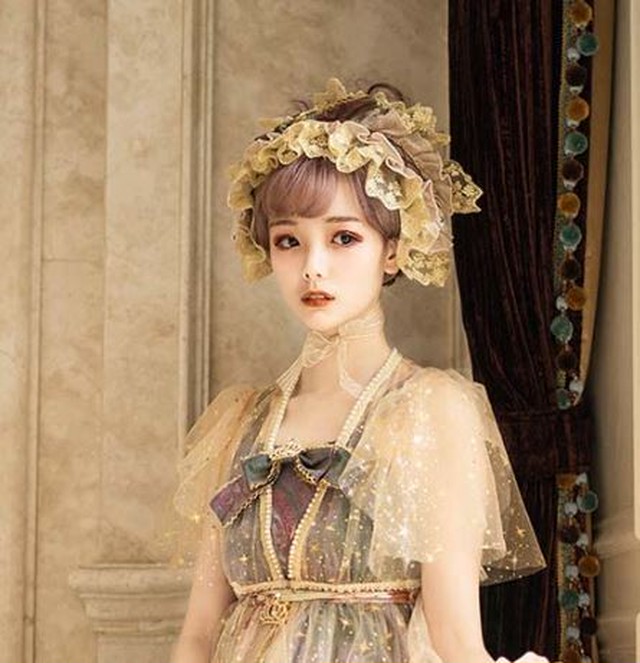ロリータ ヘアバンド レース フリル リボン クラシカル クラロリ 通年 かわいい 姫ロリ ドレス エレガント フェミニン 華やか ゴージャス パーティ ドレス ヘッドドレス ファッション雑貨 小物 ゴスロリ ロリータファッション Loli2669 Luxury