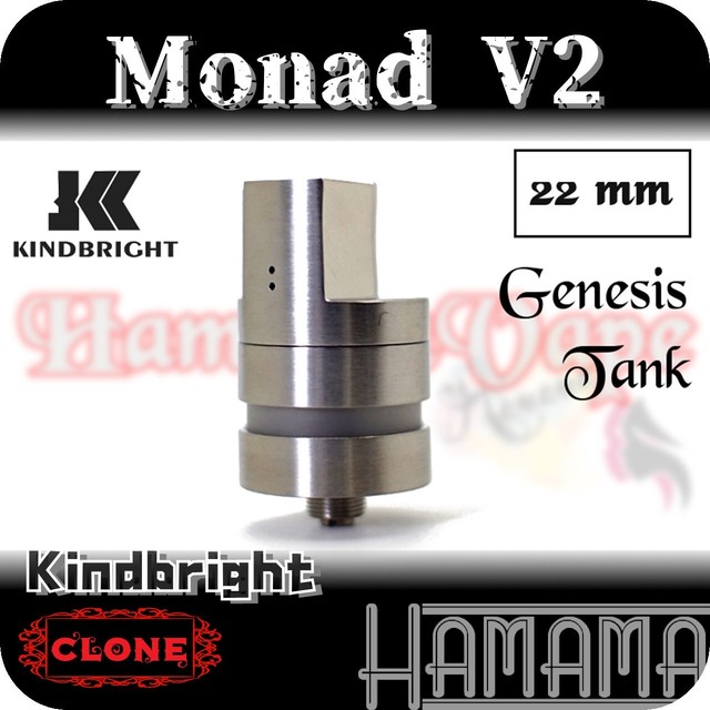 国内発送 送料無料 クローン Monad V2 Genesis Atomizer Hamama Vape Hamamavape ベイプ Rba ハイエンド Rta アトマイザー Kindbright Clone 並行輸入販売 Vapeショップ Hamama Vape Hamamavapeクローン Rda Rta Rdta