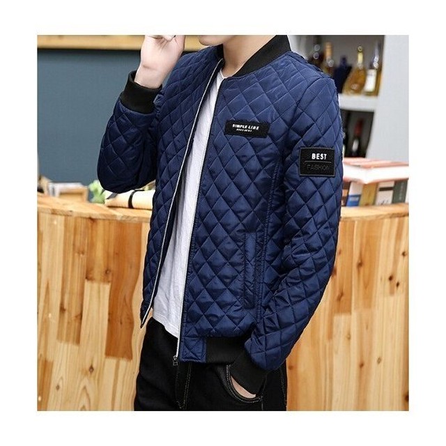 キルティングジャケット メンズ ブルゾン Ma 1 中綿ジャケット ミリタリー 4143 Lagy 韓国ファッション レディース メンズ 通販のお店