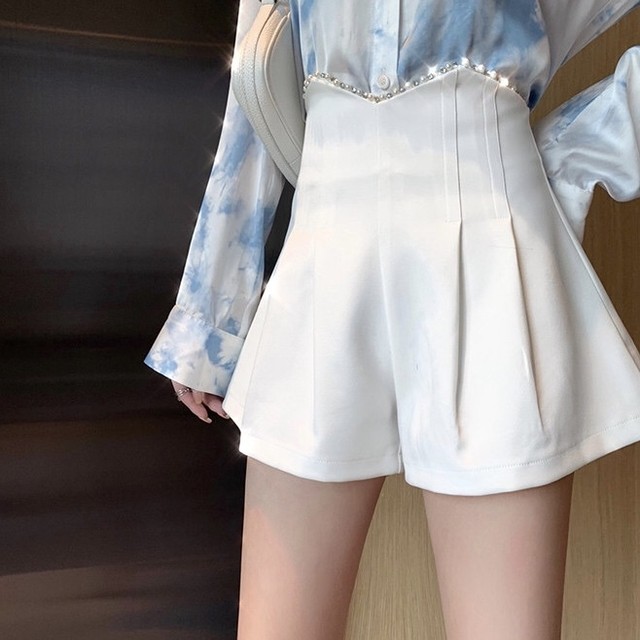 waist glitter short pants