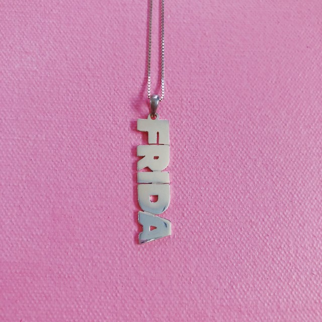 オーダー English 縦文字 ネックレス 18kgp S925 xiiitokyo