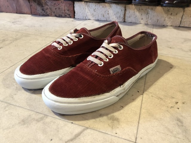 90s Usa製 Vans バンズ コーデュロイ素材 オーセンティック レッドブラウン 27 5cm 古着 メンズ 陽気な古着屋frank