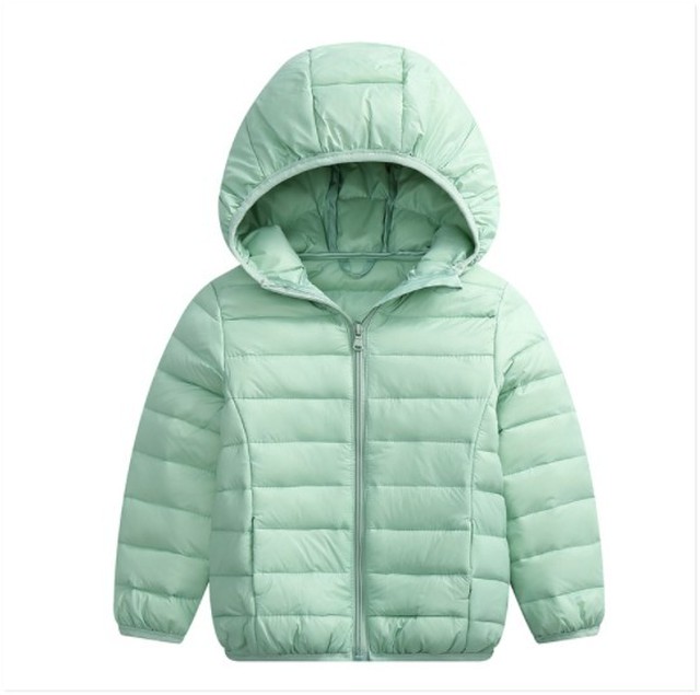 お取り寄せ 韓国子供服 シンプル フード付き ダウンジャケット ホワイトダックダウン 90 Carina Kids Baby 送料無料