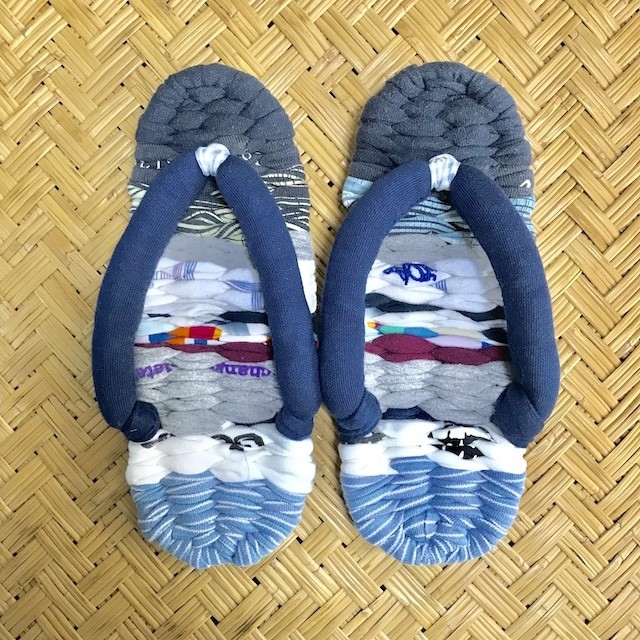 美脚 健康 布ぞうり 手作り ハンドメイド 室内履き 24cm Ww0001 Mazoori