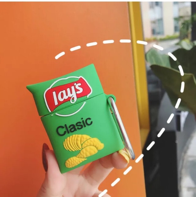 海外スナック Lays ポテトチップス Airpods カバー ケース Beach15love