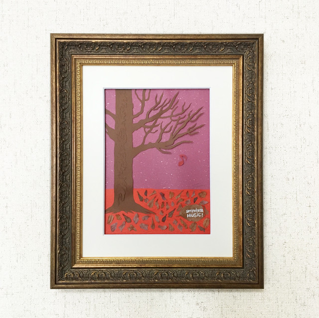 ミニ額装イラスト When The Night Cross