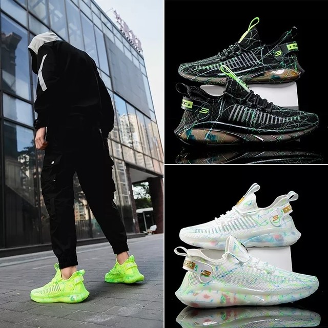 No128 蛍光色撒き散らしスニーカー Rivistshop