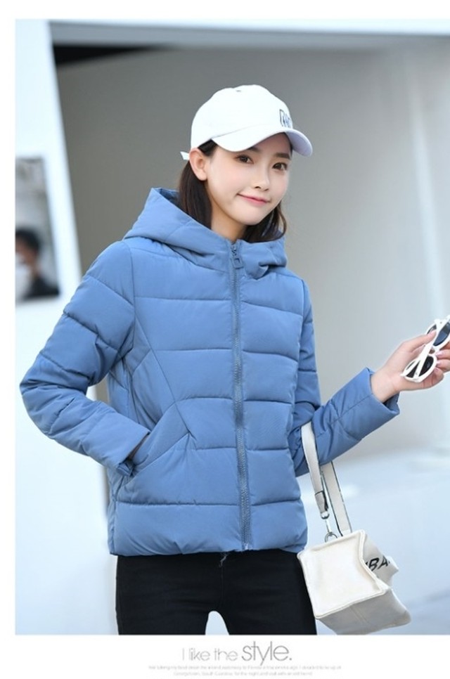 韓国 冬服 レディース 大きいサイズ レディース 中綿ジャケットフード付暖かい黒 アウター秋冬服通勤50代40代軽量 Basecamp49